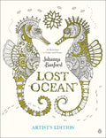 Lost Ocean Artist's Edition: An Inky Adventure and Coloring Book for Adults: 24 Drawings to Color and Frame - Paperback