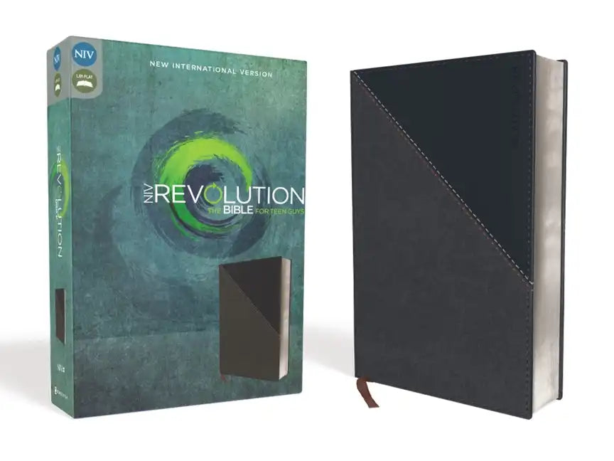 NIV, Revolution Bible, Imitation Leather, Gray/Navy: The Bible for Teen Guys - Imitation Leather
