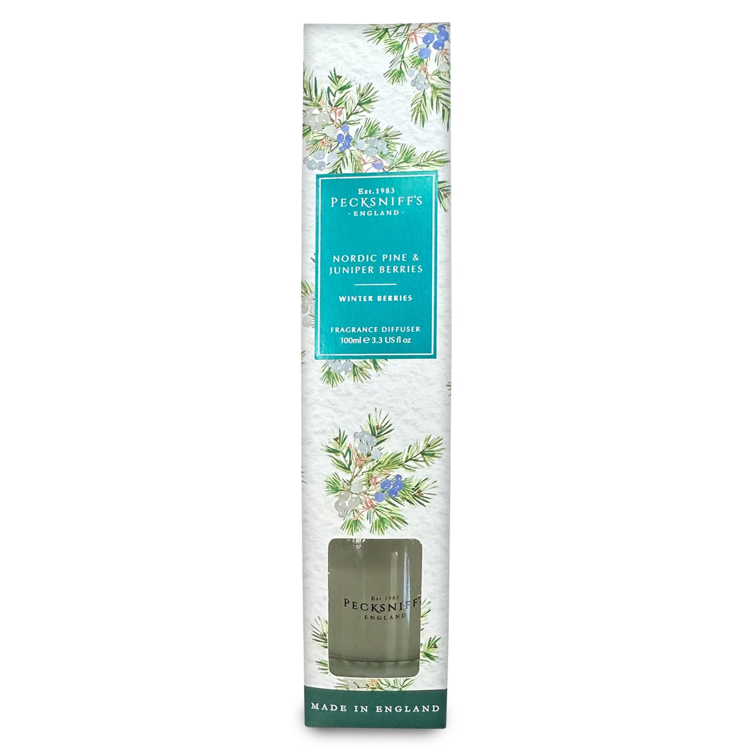 Pecksniffs Nordic Pine and Juniper Berries Diffuser | 100ml/3.38 Fl Oz