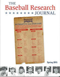 Baseball Research Journal (BRJ), Volume 44 #1 - Paperback