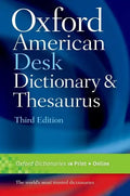 Oxford American Desk Dictionary and Thesaurus - Hardcover