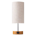 Touch Control Table Lamp 3-Way Dimmable Nightstand Beside Lamp for Bedroom Living Room Dual USB Ports LED Bulb Included