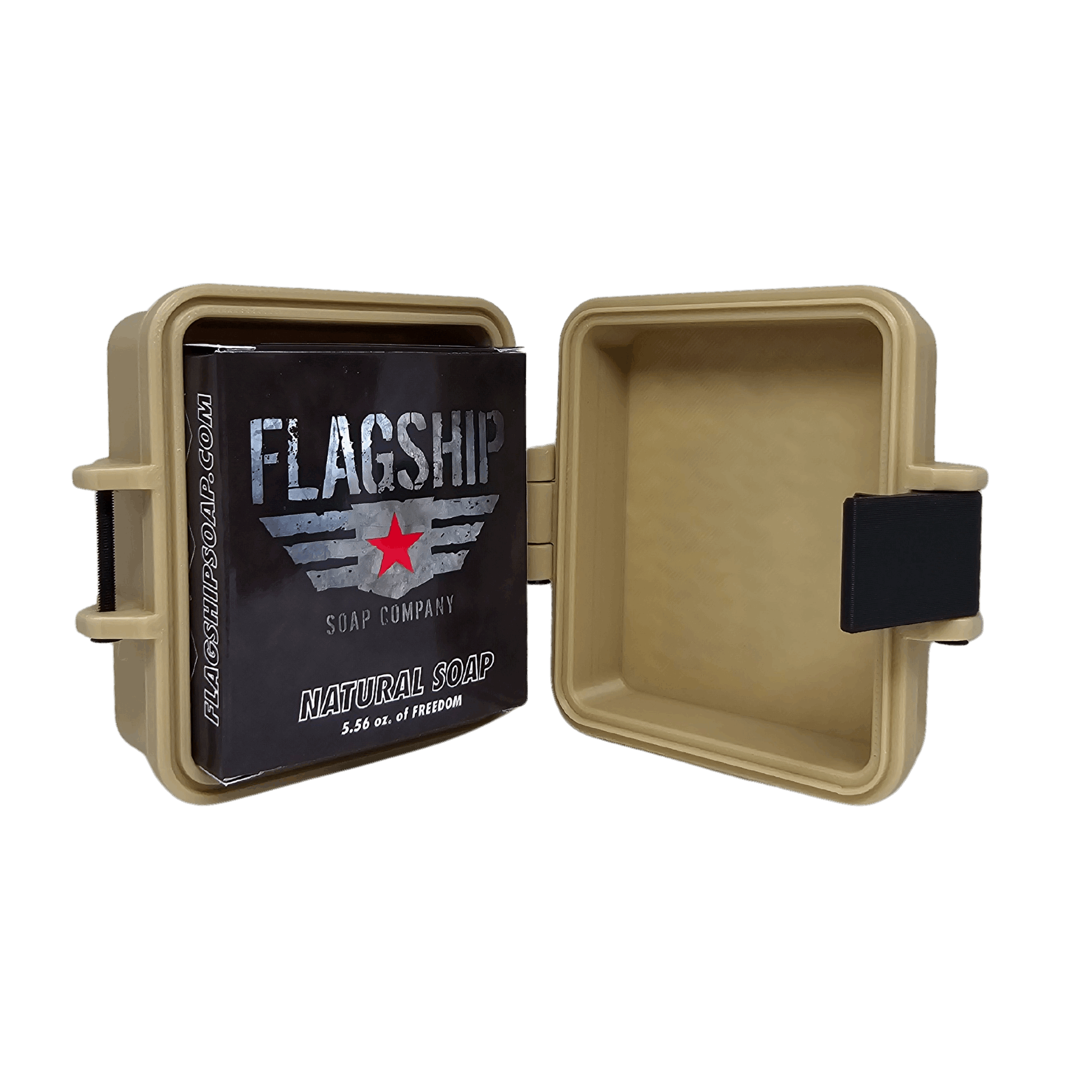 Tactical Travel Soap Case Tan