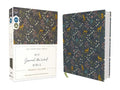Niv, Journal the Word Bible (Perfect for Note-Taking), Double-Column, Cloth Over Board, Navy Floral, Red Letter, Comfort Print: Reflect, Take Notes, o - Hardcover