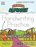 Zoo Alphabet Handwriting Practice for Kindergartners (Large 8.5"x11" Size!): (Ages 5-6) 60+ Pages of Blank Practice Paper! - Paperback