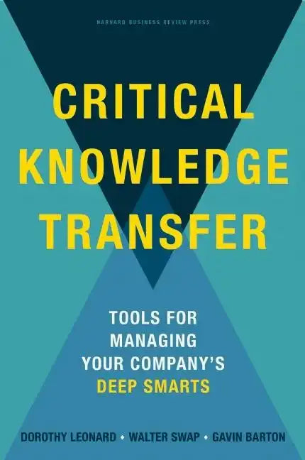 Critical Knowledge Transfer: Tools for Managing Your Company's Deep Smarts - Hardcover