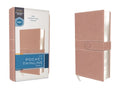 Niv, Pocket Thinline Bible, Leathersoft, Pink, Snap Closure, Red Letter, Comfort Print - Imitation Leather