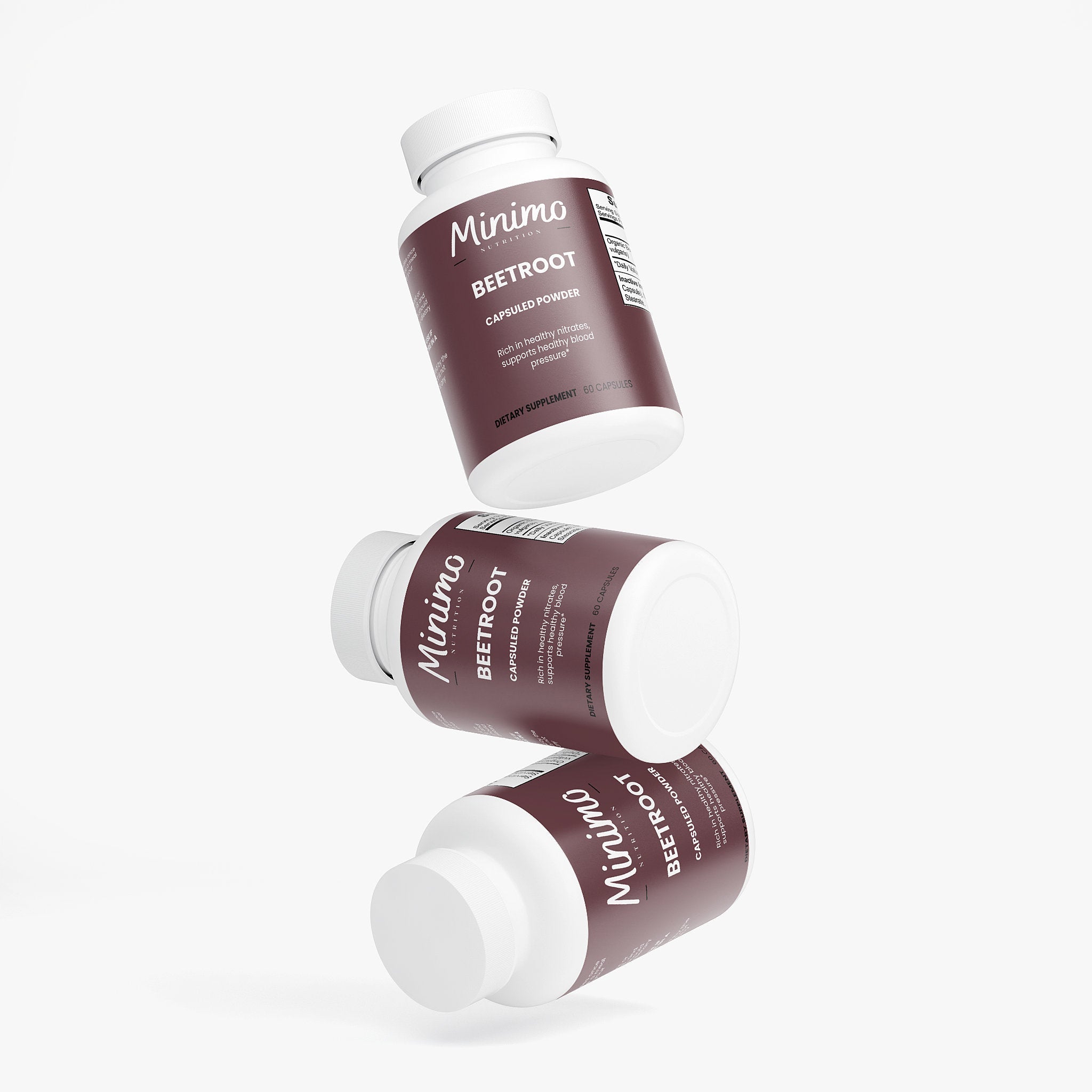 Organic Beetroot Capsuled Powder, 60 ct.
