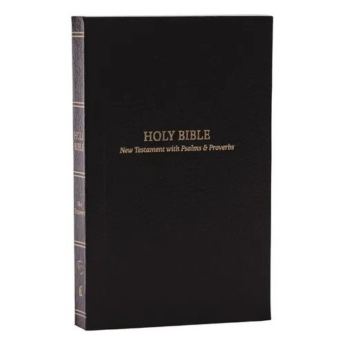 KJV Holy Bible: Pocket New Testament with Psalms and Proverbs, Black Softcover, Red Letter, Comfort Print: King James Version - Paperback