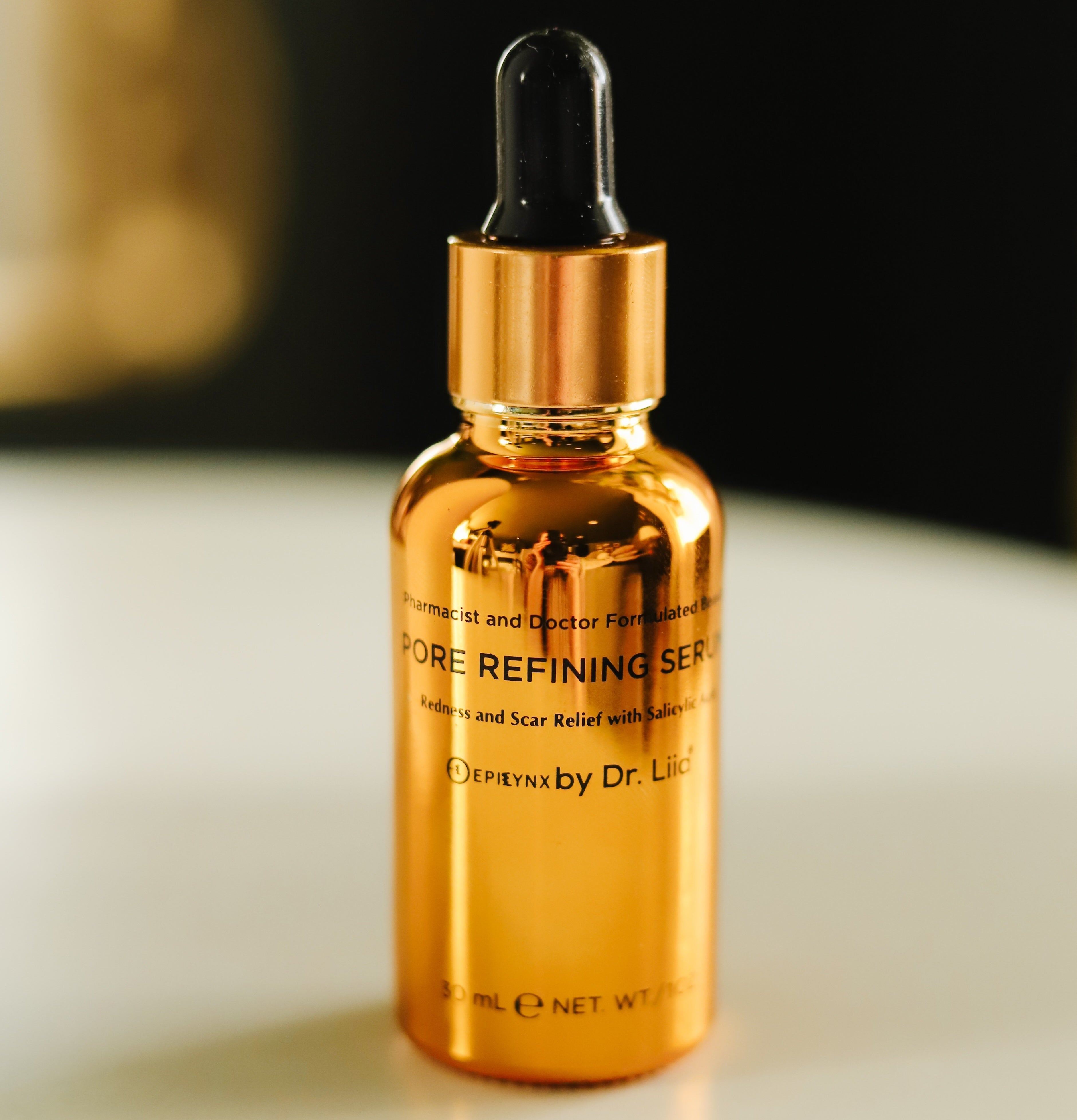 Pore Refining & Redness Relief Serum – Vegan, Gluten-Free, Hypoallergenic Brightening Formula