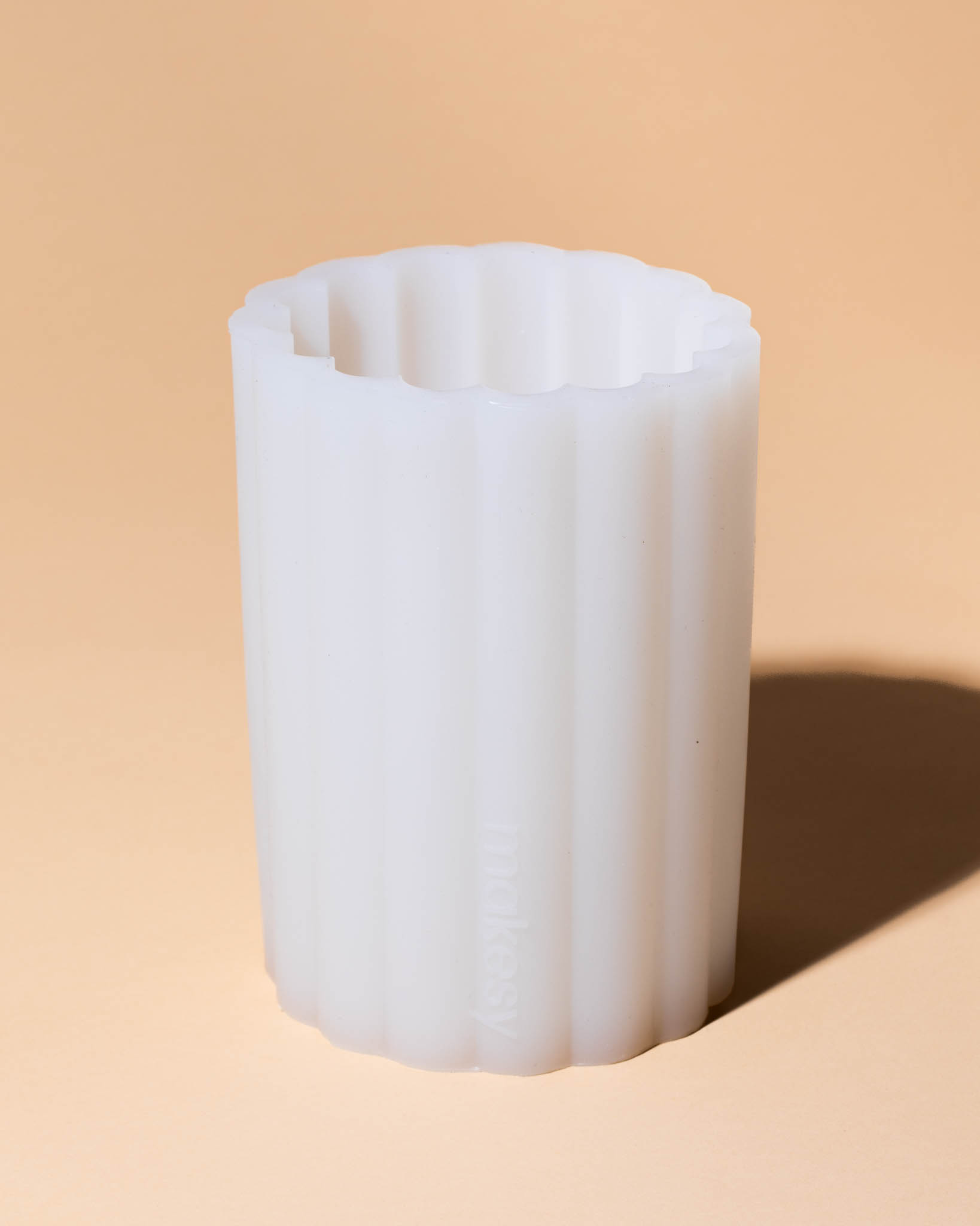 super silicone pillar mold - fluted