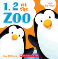 1, 2 at the Zoo - Board Book