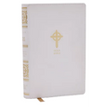 Nrsvce Sacraments of Initiation Catholic Bible, White Leathersoft, Comfort Print - Imitation Leather