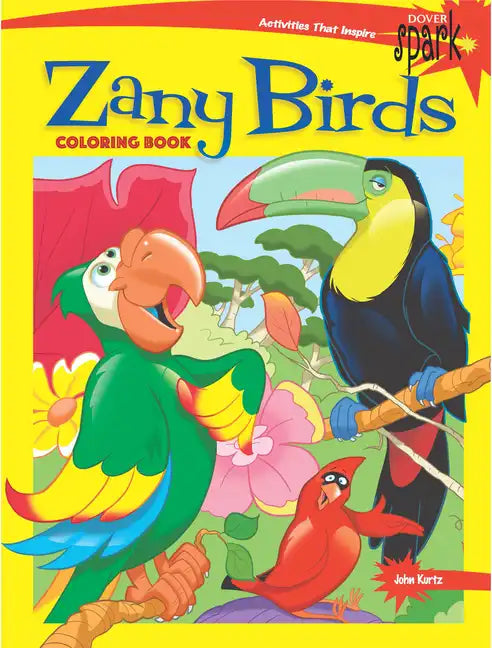 Spark Zany Birds Coloring Book - Paperback