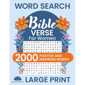 Word Search Bible Verse for Women (Large Print): Positive and Inspiring Brain Games Word Find Puzzles, Encouraging Faith, Religion and Psalms for Adul - Paperback
