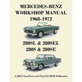 Mercedes-Benz 280sl, 280sel, 280s & 280se Models 1968-1972 Workshop Manual - Paperback