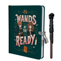 Harry Potter: Wands at the Ready Lock & Key Diary - Hardcover