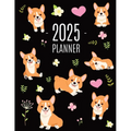 Corgi Planner 2025: Daily Organizer: January-December (12 Months) Beautiful Agenda with Adorable Dogs - Paperback