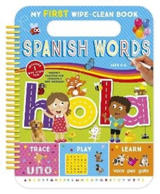 My First Wipe-Clean Book: Spanish Words - Spiral