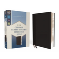 Niv, Compact Center-Column Reference Bible, Leathersoft, Black, Red Letter, Comfort Print - Imitation Leather