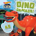 Hot Wheels City: Dino Damage!: Car Racing Storybook with 45 Stickers for Kids Ages 3 to 5 Years - Paperback