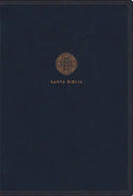 Rvr60, Santa Biblia, Letra Supergigante, Leathersoft, Azul, Con Índice Y Cierre, Comfort Print - Leather