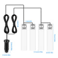 4Pcs Car Interior LED Atmosphere Light Car Charge Decorative Lamp DC 12V Blue Light