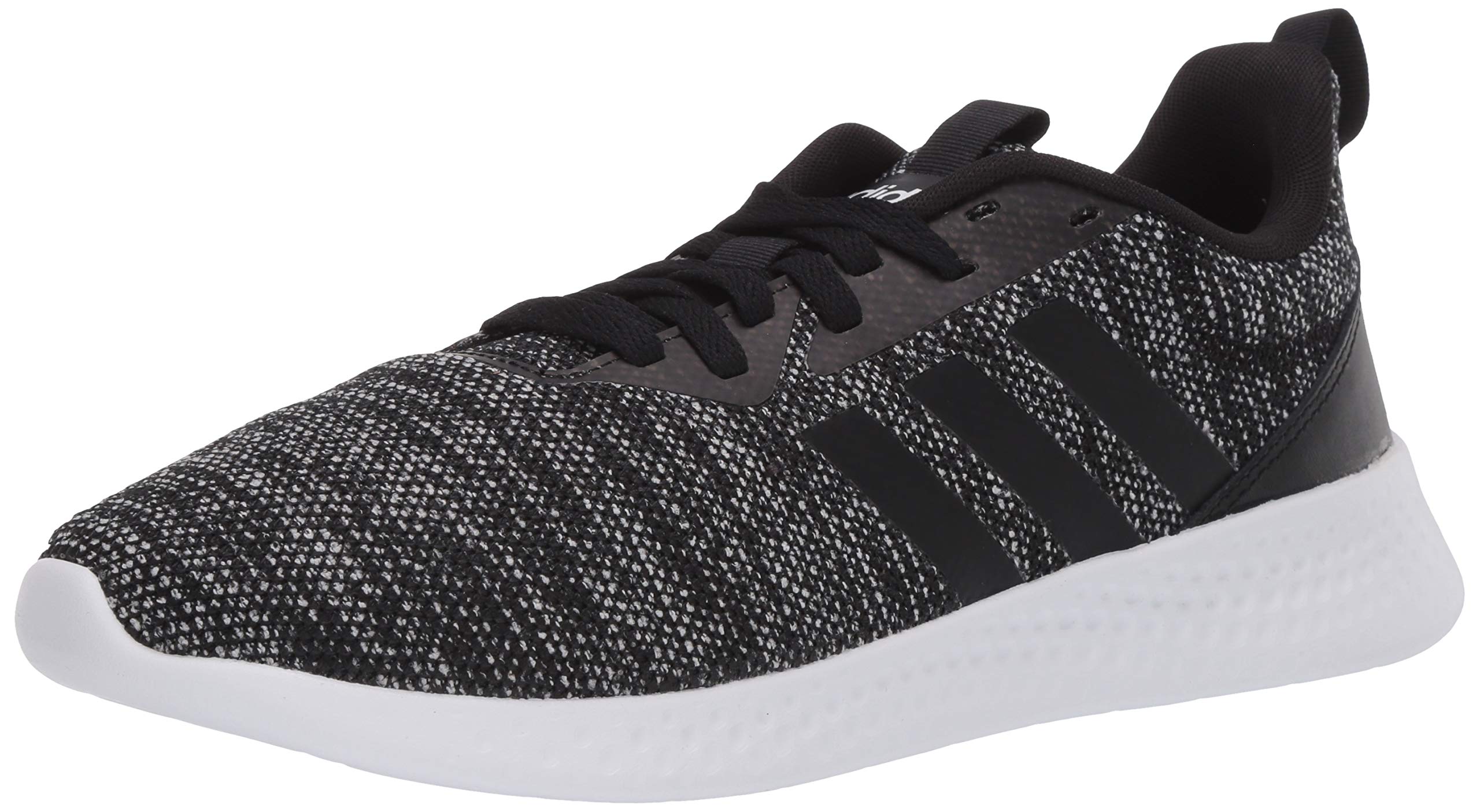 adidas Mens Puremotion Running Shoe Black/Black/White 9.5
