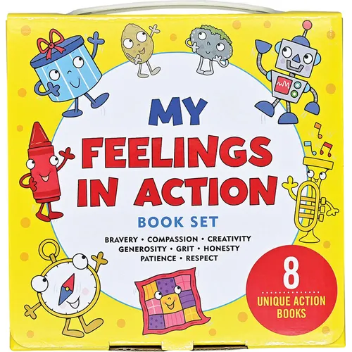 My Feelings in Action (8 Books to Help Your Child Process Their Emotions; (Bravery, Compassion, Creativity, Generosity, Grit, Honesty, Patience, Respe - Hardcover
