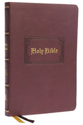 KJV Holy Bible: Large Print Thinline, Brown Leathersoft, Red Letter, Comfort Print: King James Version - Imitation Leather