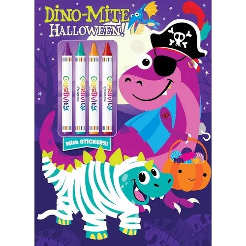 Dino-Mite Halloween: Colortivity with Big Crayons and Stickers - Paperback