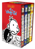 Diary of a Wimpy Kid Box of Books 1-4 Hardcover Gift Set: Diary of a Wimpy Kid, Rodrick Rules, the Last Straw, Dog Days - Hardcover