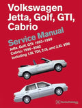 Volkswagen Jetta, Golf, GTI: 1993, 1994, 1995, 1996, 1997, 1998, 1999 Cabrio: 1995, 1996, 1997, 1998, 1999, 2000, 2001, 2002 (A3 Platform) Service Man - Hardcover