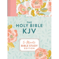 The Holy Bible Kjv: 5-Minute Bible Study Edition (Summertime Florals) - Hardcover