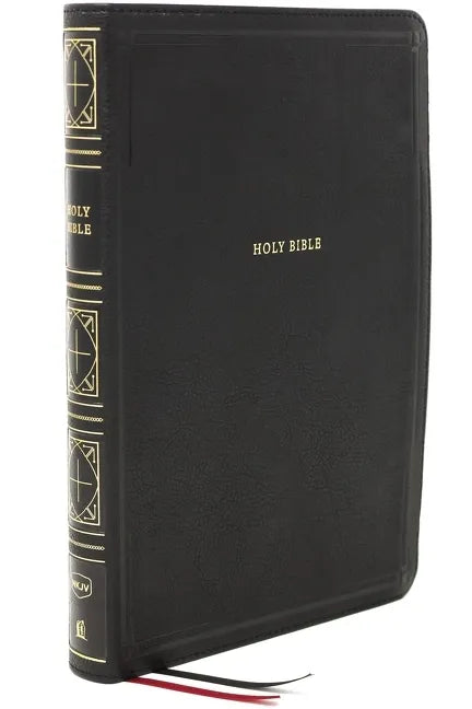 Nkjv, Thinline Bible, Giant Print, Leathersoft, Black, Thumb Indexed, Red Letter Edition, Comfort Print: Holy Bible, New King James Version - Imitation Leather