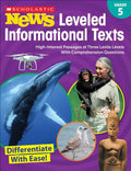 Scholastic News Leveled Informational Texts: Grade 5: High-Interest Passages at Three Lexile Levels with Comprehension Questions - Paperback