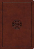 ESV Journaling Bible, Interleaved Edition (Trutone, Mahogany, Mosaic Cross Design) - Imitation Leather