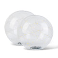2Pcs Floating Pool Lights 14in Solar Powered Pool Balls IP68 Waterproof Inflatable Pool Decoration Lights with Remote Control 3 Light Modes Timer Adju