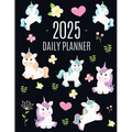Unicorn Daily Planner 2025: Cute 2025 Year Organizer: January-December (12 Months) Large Funny Magical Fairy Tale Horse Agenda - Paperback