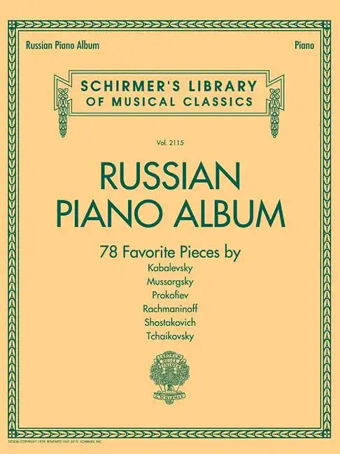 Russian Piano Album: Schirmer Library of Classics Volume 2115 - Paperback