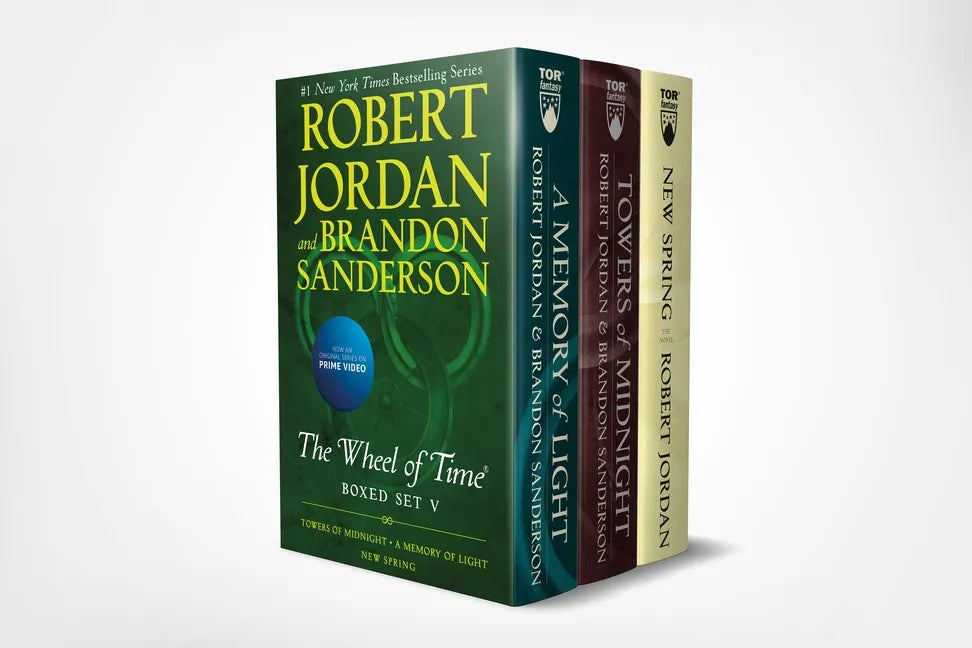 Wheel of Time Premium Boxed Set V: Book 13: Towers of Midnight, Book 14: A Memory of Light, Prequel: New Spring - Paperback