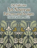 150 Full-Color Art Nouveau Patterns and Designs - Paperback