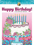 Creative Haven Happy Birthday! Coloring Book - Paperback