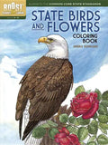 State Birds and Flowers Coloring Book - Paperback