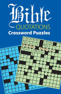 Bible Quotations Crossword Puzzles - Paperback