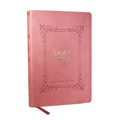 KJV Holy Bible: Large Print with 53,000 Center-Column Cross References, Pink Leathersoft, Red Letter, Comfort Print: King James Version - Imitation Leather