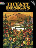 Tiffany Designs Stained Glass Coloring Book - Paperback