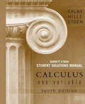 Calculus: One Variable, 10e Chapters 1 - 12 Student Solutions Manual - Paperback