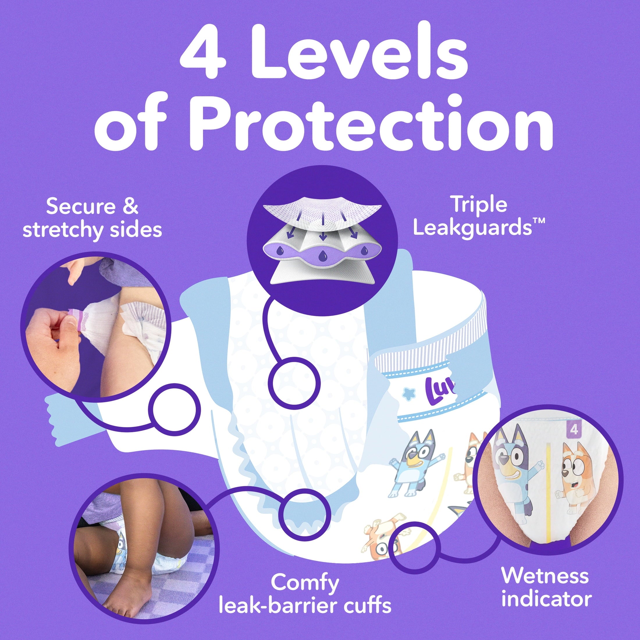 Luvs Platinum Protection Baby Diapers Size 3, 192 Count