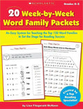 20 Week by Week Word Family Packets - Paperback